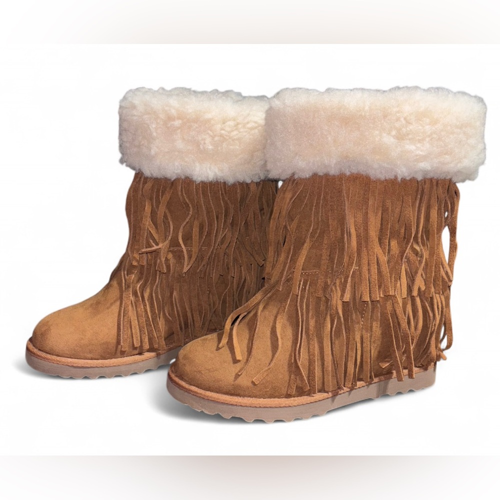 MADDEN GIRL FRINGE MOCCASIN BOOTS